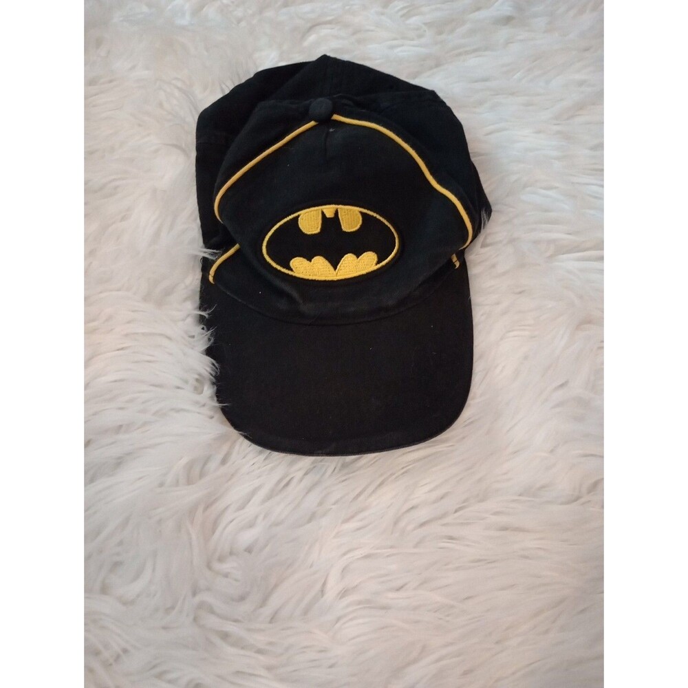 DC Comics Batman Youth / Toddler Large Black & Yellow Patch Logo Hat Ball Cap